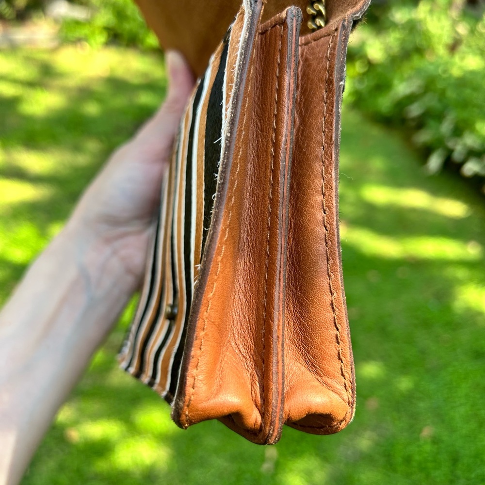 Madewell Striped Mini Bag in Tan, Black, and White - Picture 7 of 9